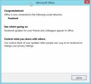 Outlook 2013 Preview - Connect to your social Contacts 3