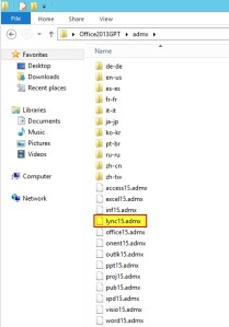 Office 2013 Lync GPO