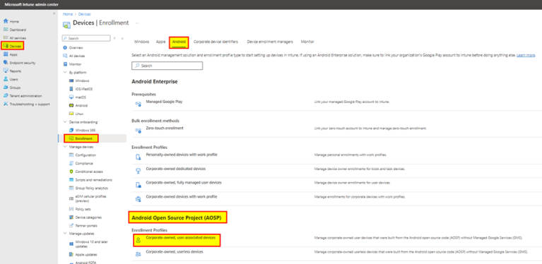 Transitioning Teams Android Devices to AOSP Device Management from ...