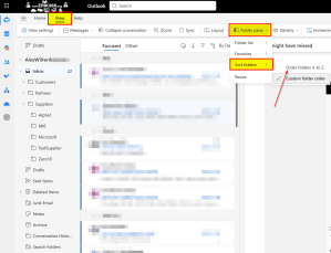 Outlook Web Sort Folders Alphabetically Outlook Tip: Restore Alphabetical Order for Your Folders in the New ...