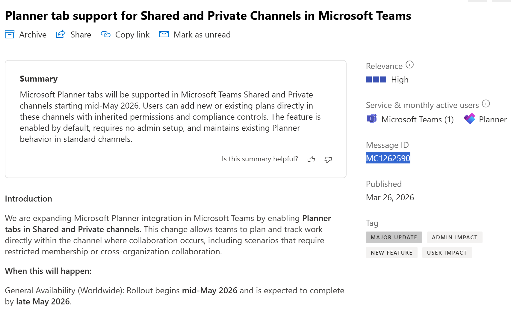 Planner for Shared and Private Channels in Microsoft Teams – erik365.blog