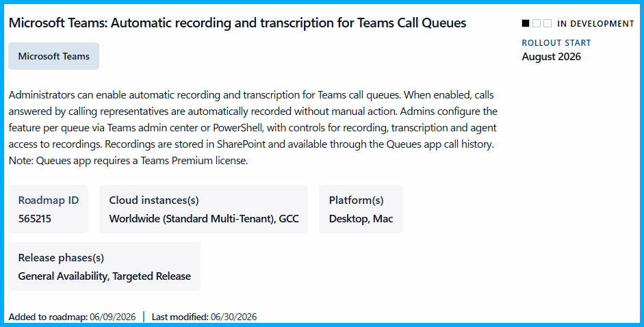 Microsoft Teams: Automatic Call Recording &&nbsp;Transcription